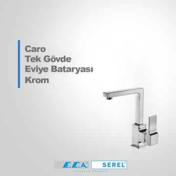 ECA Caro Tek Govde Evye Bataryası Krom