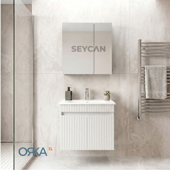 Orka Tivoli 65 Ayna Dolaplı Asma Banyo Dolabı