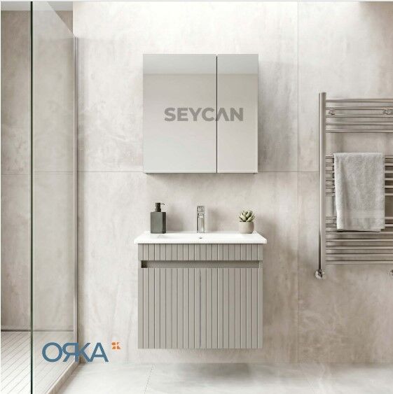 Orka Tivoli 65 Ayna Dolaplı Asma Banyo Dolabı