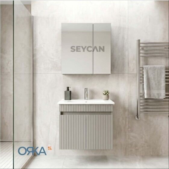 Orka Tivoli 65 Ayna Dolaplı Asma Banyo Dolabı