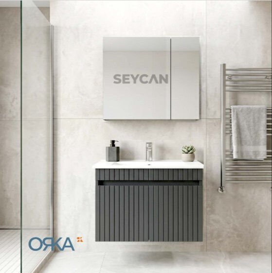 Orka Tivoli 85 Ayna Dolaplı Asma Banyo Dolabı