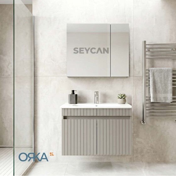 Orka Tivoli 85 Ayna Dolaplı Asma Banyo Dolabı