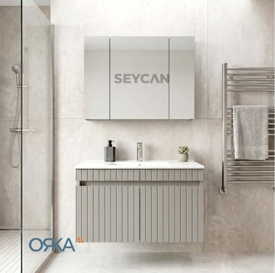 Orka Tivoli 100 Ayna Dolaplı Asma Banyo Dolabı