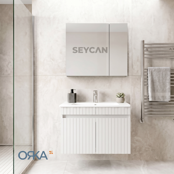 Orka Tivoli 100 Ayna Dolaplı Asma Banyo Dolabı