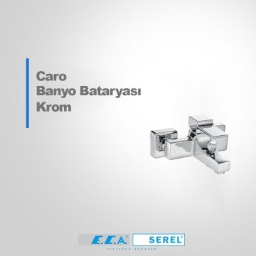 ECA Caro Banyo Bataryası Krom