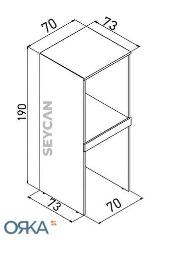 Orka Linfa Çamaşır ve Kurutma Makinesi Dolabı