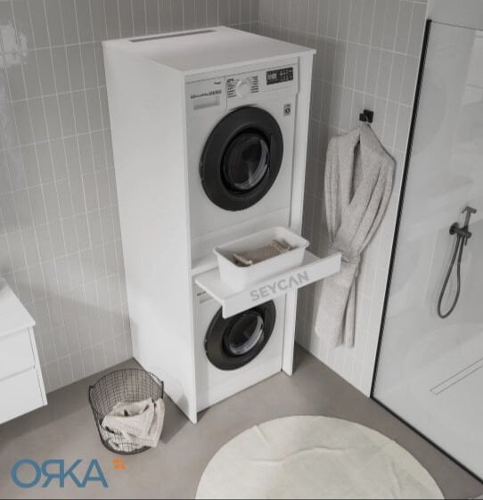 Orka Linfa Çamaşır ve Kurutma Makinesi Dolabı