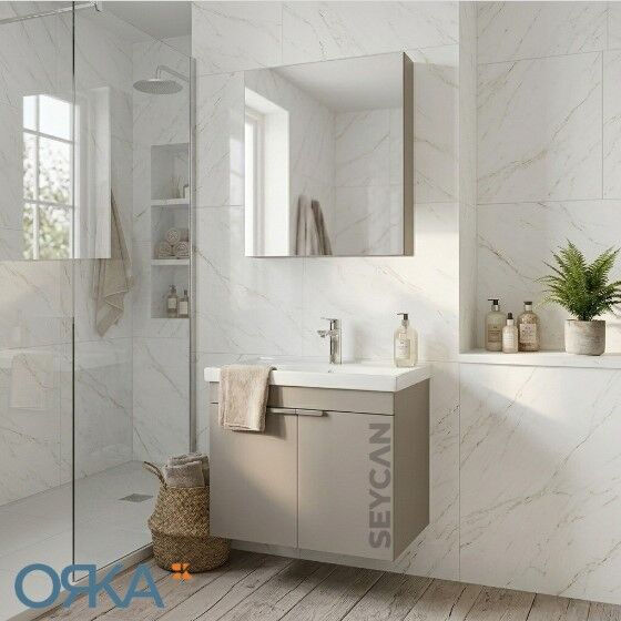 Orka Desna 50 cm Asma Banyo Dolabı