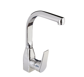 Merkür Kuğu Lavabo Bataryası Krom