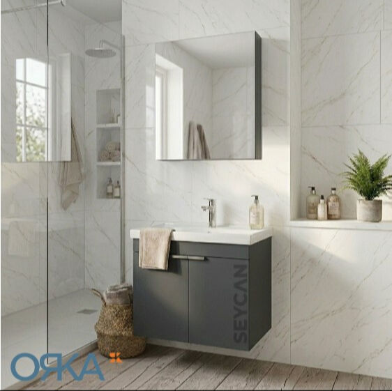 Orka Desna 60 cm Asma Banyo Dolabı