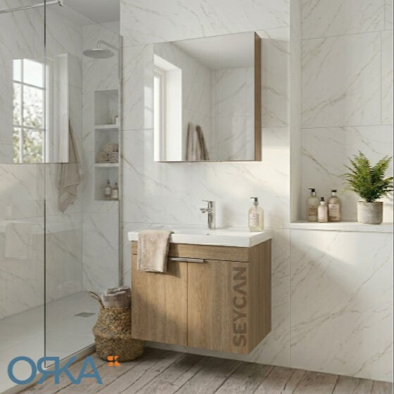 Orka Desna 60 cm Asma Banyo Dolabı