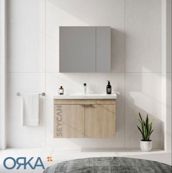 Orka Desna 80 cm Asma Banyo Dolabı