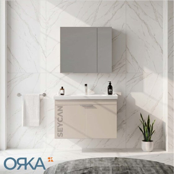 Orka Desna 80 cm Asma Banyo Dolabı