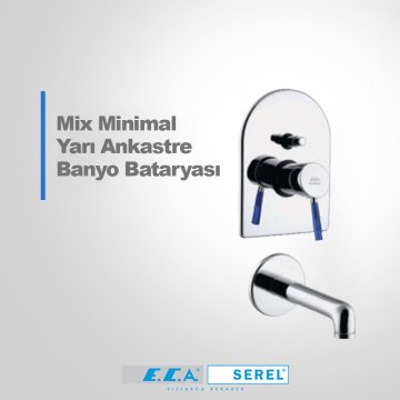 ECA Mix Minimal Yarı Ankastre Banyo Bataryası