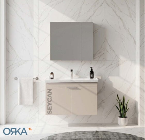Orka Desna 90 cm Asma Banyo Dolabı