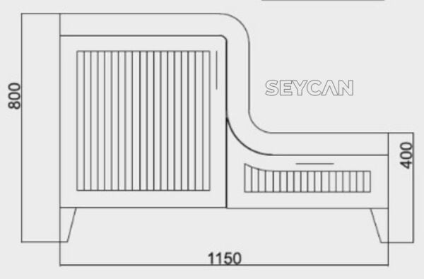Ubm Lotus 115 cm Abdest Banyo Dolabı