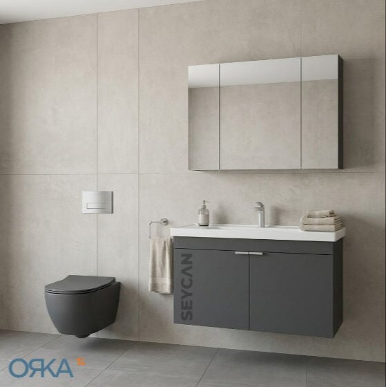 Orka Desna 100 cm Asma Banyo Dolabı