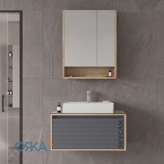 Orka Prato 80 cm Asma Banyo Dolabı