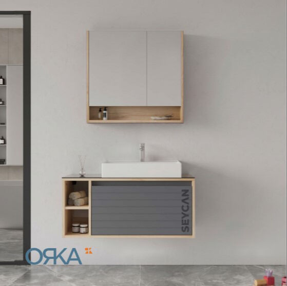 Orka Prato 100 cm Asma Banyo Dolabı