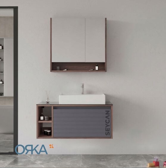 Orka Prato 100 cm Asma Banyo Dolabı