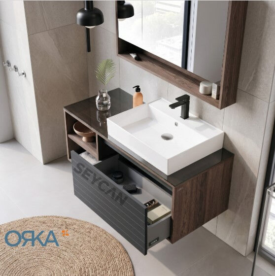 Orka Prato 100 cm Asma Banyo Dolabı