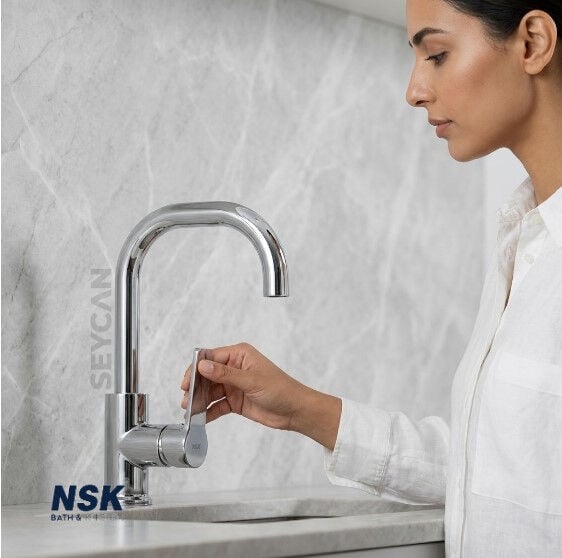 Nsk Armatür Nobia Kuğu Lavabo Bataryası
