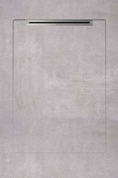 Aquanit Slope Line 90x135 cm Beton Grey Porselen Duş Karosu