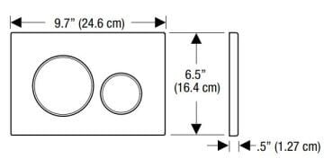 Geberit Sigma 20 Kumanda Kapağı Çift Basmalı Mat Beyaz/Parlak/Mat Beyaz