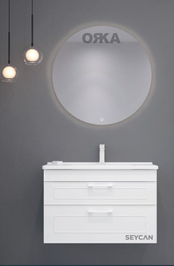 Orka Limpo 80 cm Çekmeceli Asma Banyo Dolabı