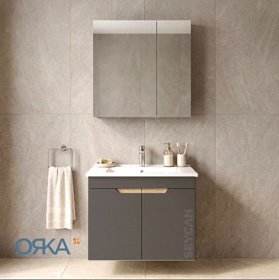 Orka Lena 65 cm Kapaklı Banyo Dolabı