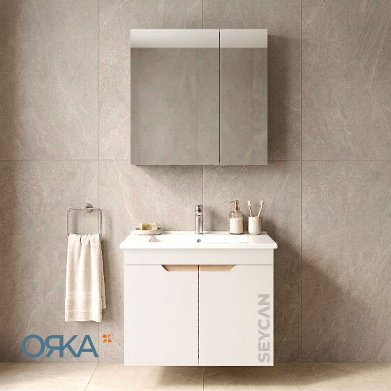 Orka Lena 65 cm Kapaklı Banyo Dolabı