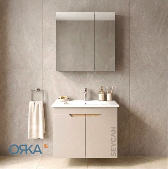 Orka Lena 65 cm Kapaklı Banyo Dolabı