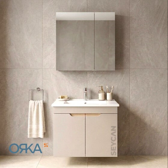 Orka Lena 65 cm Kapaklı Banyo Dolabı