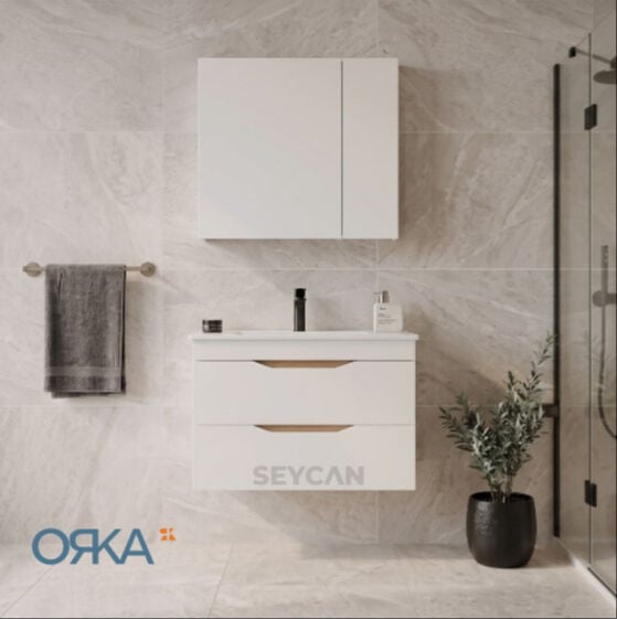Orka Lena 85 cm Çekmeceli Banyo Dolabı