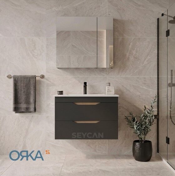 Orka Lena 85 cm Çekmeceli Banyo Dolabı