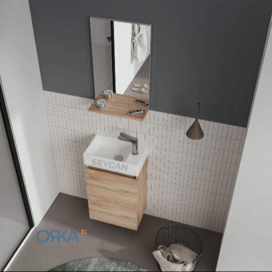 Orka Conza 45 cm Banyo Dolabı