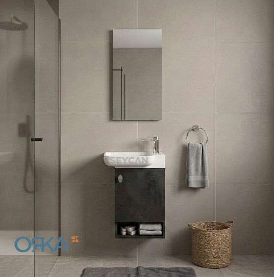 Orka Begonya 55 cm Banyo Dolabı