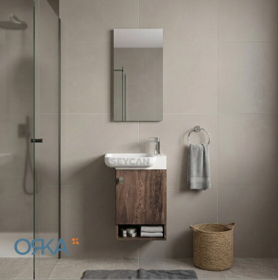 Orka Begonya 55 cm Banyo Dolabı