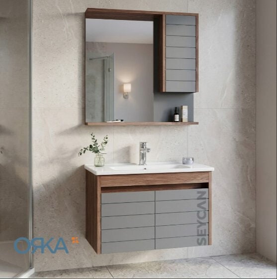 Orka Serra 85 cm Banyo Dolabı