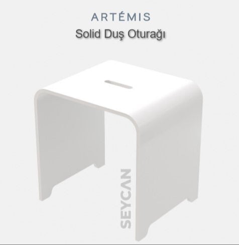Artemis Solid Duş Oturağı Beyaz