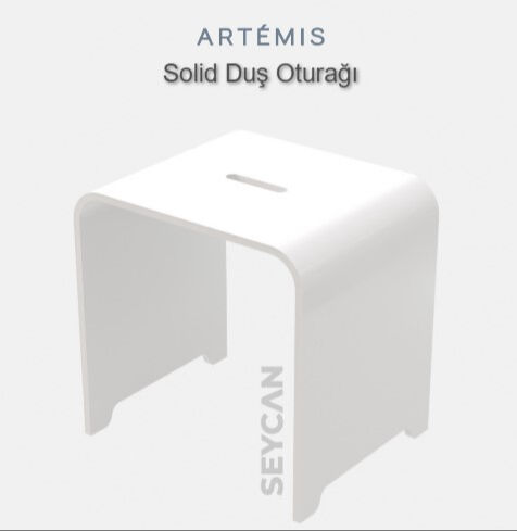 Artemis Solid Duş Oturağı Beyaz