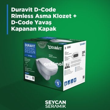 Duravit D-Code Rimless Asma Klozet Seti