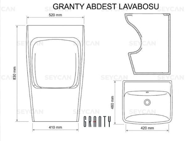 Granty Abdest Lavabosu Sistemi