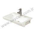 Güral Yarım Tezgah Üstü Lavabo 42X55 FC14TUL01