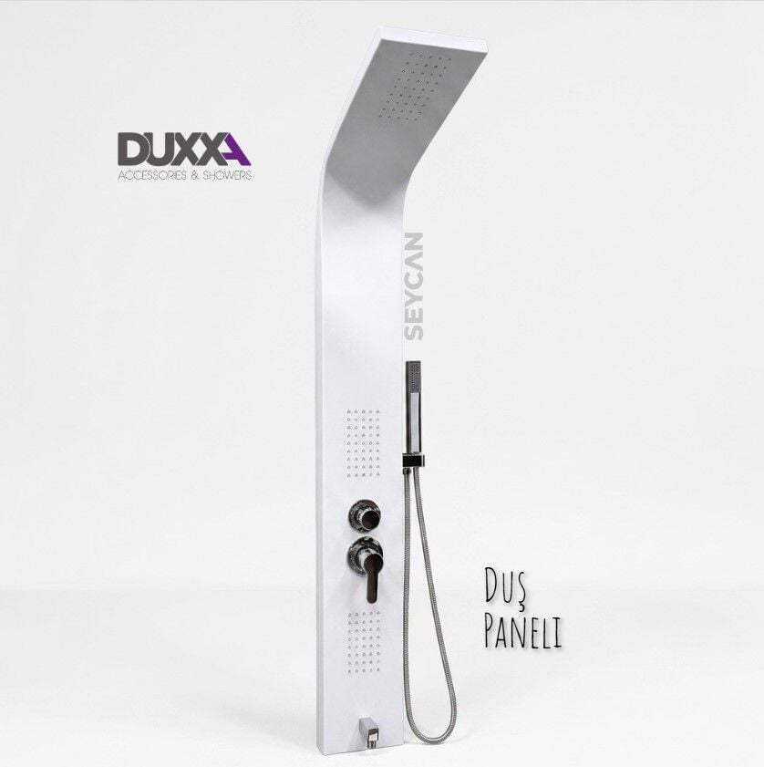 Duxxa Paslanmaz Duş Paneli Beyaz