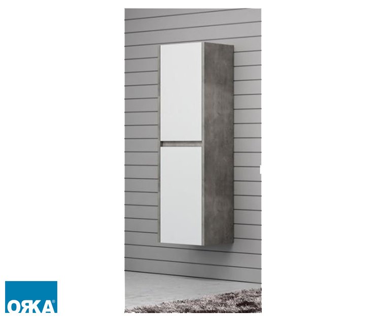 Aydos Boy Dolabı Retro Gümüş