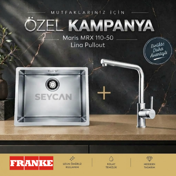 Franke Maris Mrx 110-50 Inox Mutfak Evye Seti