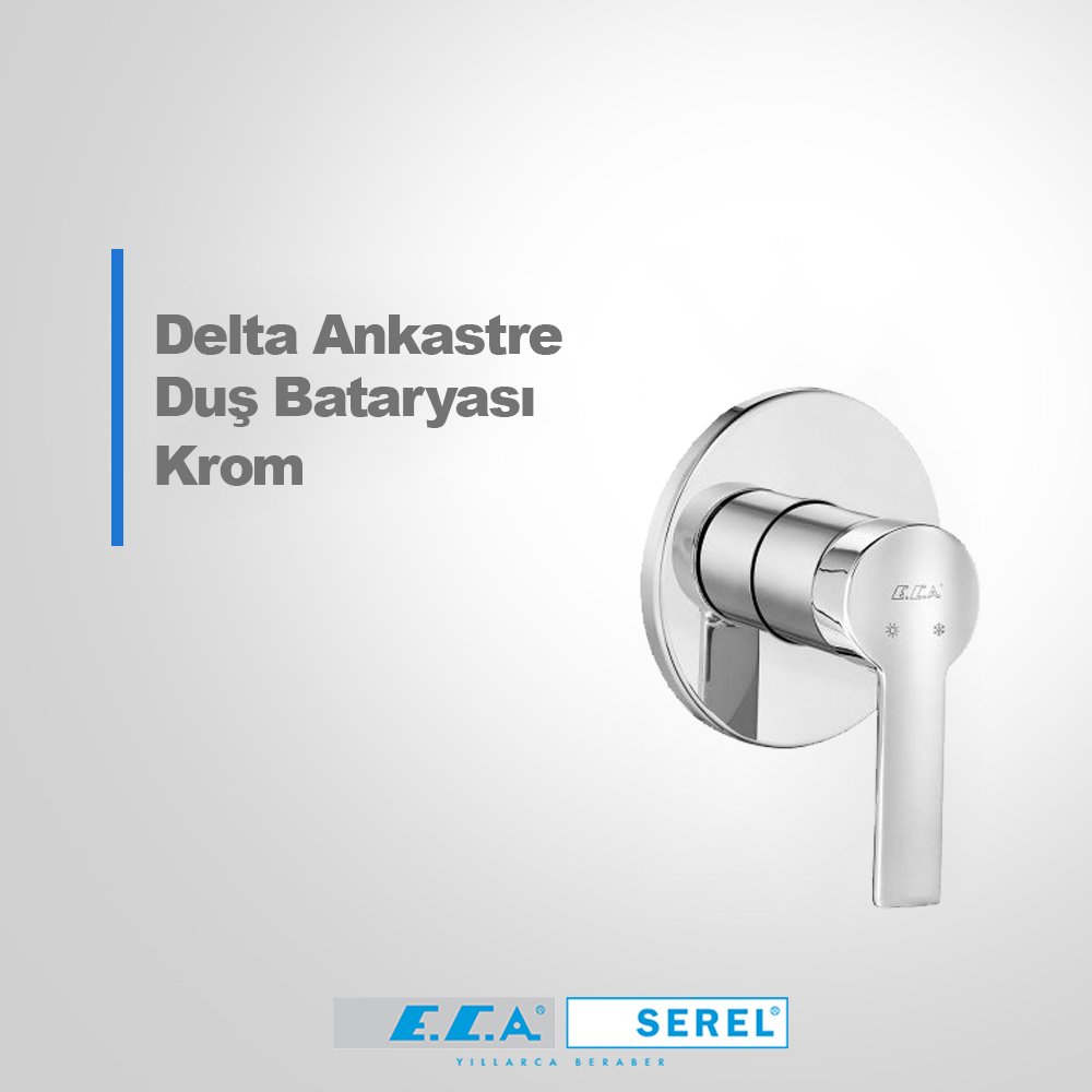 Eca Delta Ankastre Duş Bataryası Sıva Üstü Grubu