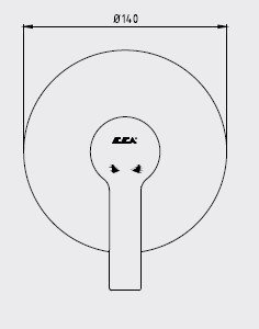 Eca Delta Ankastre Duş Bataryası Sıva Üstü Grubu