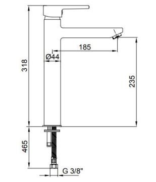 Eca Delta Yüksek Tip Lavabo Bataryası